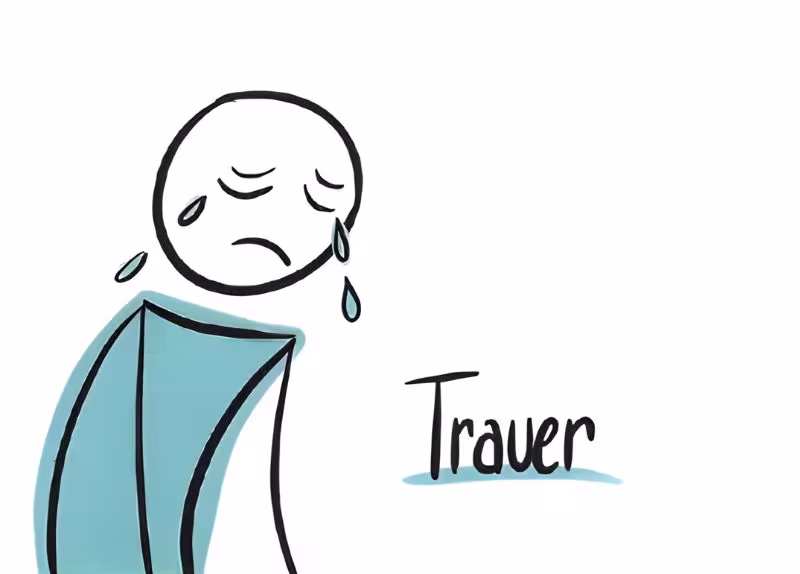 Zeichnung Doris Reich - Thema Trauer